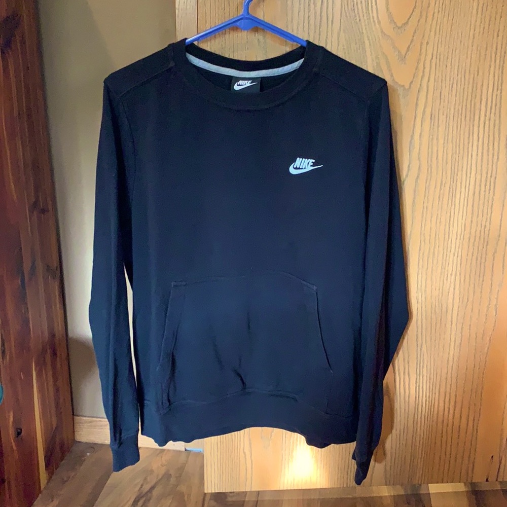 Like New Black Nike Crewneck (with front pocket)